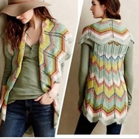 Anthropologie Sweaters - Anthropologie Rosie Neira Colorful Cardigan Shrug